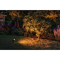 Paulmann LED Gartenstrahler GOLDLICHT, IP65, inkl. GU10 LED 4.3W 2200K 320lm 38�, schaltbar, 200cm Kabel mit IP-Schukostecker, schwarz