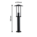 Paulmann Outdoor Standlleuchte CLASSIC, IP44, 50cm, E27, inkl. LED 4.3W 2200K 420lm, schaltbar, anthrazit / klar