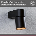 Outdoor LED Wandleuchte KIMU, IP44, 230V, CRi>90, schaltbar, kardanisch, anthrazit, 9.5W 2200K 500lm 70�