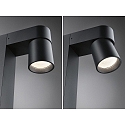 Paulmann Outdoor LED Pollerleuchte KIMU, IP44, 230V, 1-flammig, CRi>90, schaltbar, kardanisch, anthrazit, 7.8W 3000K 500lm 70�