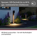 Outdoor LED Pollerleuchte KIMU, IP44, 230V, 1-flammig, CRi>90, schaltbar, kardanisch, anthrazit, 7.8W 2200K 500lm 70�