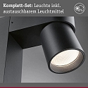 Outdoor LED Pollerleuchte KIMU, IP44, 230V, 1-flammig, CRi>90, schaltbar, kardanisch, anthrazit, 7.8W 2200K 500lm 70�