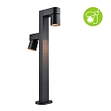 Outdoor LED Pollerleuchte KIMU, IP44, 230V, 2-flammig, CRi>90, schaltbar, kardanisch, anthrazit, 2x 7.8W 2200K 500lm 70�