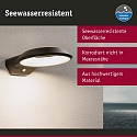 LED Au�enwandleuchte ANELA, IP44, rund, mit PIR-Sensor, Seeluft resistent, schaltbar, anthrazit, 15W 2200/3000K 700lm