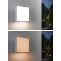 Paulmann LED Outdoor Wandleuchte AZALENA ZigBee, 230V, 10W, 2200-3000K, 700lm, IP44, mit Lichtsensor, insektenfreundlich, wei�