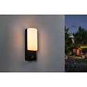 outdoor wall luminaire BONNIE PIR with sensor, insect friendly, sea-air resistant IP44