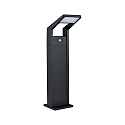 Paulmann bollard lamp JUNTEA PIR with sensor IP44, anthracite, mat 