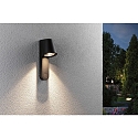 Paulmann outdoor wall luminaire CAISSA PIR with sensor IP44, anthracite, transparent 