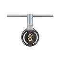 Paulmann 1-Phasen Fassung URAIL CEILING SOCKET, 230V, E27 max. 20W (exkl.), Metall, Chrom matt