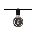 Paulmann 1-Phasen Fassung URAIL CEILING SOCKET, 230V, E27 max. 20W (exkl.), Metall, Schwarz