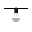 Paulmann 1-Phasen Fassung URAIL CEILING SOCKET, 230V, E27 max. 20W (exkl.), Metall, Schwarz