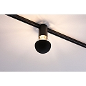 Paulmann 1-Phasen Fassung URAIL CEILING SOCKET, 230V, E27 max. 20W (exkl.), Metall, Schwarz