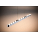 Paulmann 1-Phasen LED Pendelleuchte URAIL LENTO, Up/Down, 120-150cm, 230V, 41W 2700K 2100lm, dimmbar, Chrom matt / Schwarz