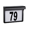 Paulmann solar house number light DAYTON II with brightness sensor IP44, black 