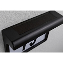 Paulmann solar house number light DAYTON II with brightness sensor IP44, black 