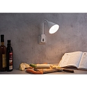 Paulmann Steckerleuchte JUNUS FLEXARM, IP20, 230V, E14 max. 20W (LED), mit Schalter, f�r Schuko-Stecker (Typ EF-CEE 7/7), Wei�