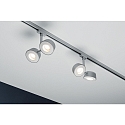 Paulmann URail LED Spot Double Pellet 2x4W, dimmable, chrome matt/white