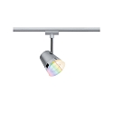 1-Phasen LED Schienenspot URAIL ZIGBEE CONE RGBW, inkl. GU10-Leuchtmittel 5.5W RGBW 350lm 36�, Chrom matt