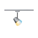 1-Phasen Schienenspot URAIL CONE inkl. Zigbee Tunable White Lampe, 230V, GU10 5W 2700-6500K 330lm 36�, Chrom matt / Chrom