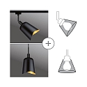 Paulmann shade ALVARO URail DecoSystems, gold matt, black
