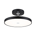 SmartHome LED Deckenleuchte HILDOR ZigBee, � 40cm, 30W 2700K 2000lm, dimmbar, App steuerbar, schwarz / chrom