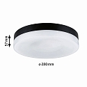 Paulmann LED Deckenleuchte AMALIE, IP20, 230V, 18W 2700K 1000lm, 3-Step-Dim, schwarz