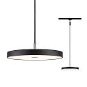Paulmann LED 1-Phasen Pendelleuchte HILDOR URail, 230V, 15W, 3000K, 850lm, 3-Step-Dim, IP20, schwarz matt