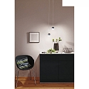 Paulmann LED Pendelleuchte URail CAPSULE II 6W, 4000K, dimmbar, schwarz matt, chrom