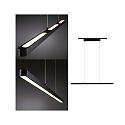 Paulmann URail LED Pendelleuchte LENTO, 100cm, 230V, 42W 2700K 2100lm, dimmbar, Metall, schwarz matt