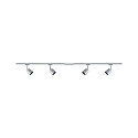 Paulmann spot URAIL COVER with feed-in option, set of 4 GU10, chrome, chrome matt dimmable
