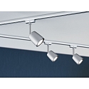 Paulmann spot URAIL COVER with feed-in option, set of 4 GU10, chrome, chrome matt dimmable