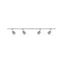 Paulmann URail Basisset Spot BLOSSOM, 4-fach, 230V, 4x G9 max. 10W, inkl. 2 Schienen + Verbinder + Einspeisung