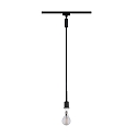 Paulmann 1-Phasen Pendelleuchte URAIL DECOSYSTEMS, 230V, E14 max. 20W, ohne Schirm, Schwarz matt