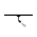 Paulmann 1-Phasen Schienenstrahler URAIL DECOSYSTEMS, 230V, E14 max. 20W, dreh- und neigbar, Schwarz matt