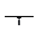 Paulmann URail Universal-Pendeladapter, 230V, max. 50W, Metall / Kunststoff, Schwarz matt