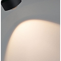 Paulmann spot URAIL ALDAN LED with lens optics, chrome, black matt dimmable