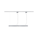 Paulmann 1-Phasen Pendelleiste URAIL BARRE, 6-flammig, 230V, 6x GU10 max. 10W, Chrom matt