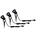 Paulmann LED Outdoor Spie�strahler GARDEN SPOTLIGHT, 3er Set, 230V, GU10, 3,5W, 3000K, 230lm, IP65, schwarz