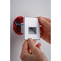Paulmann LED Wandeinbauleuchte EDGE QUADRO, 1.2W 2700K 100lm, Chrom matt