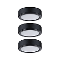Paulmann 3er-Set LED Unterschrankleuchte PUKK, 230V, 3x 3W 2700K 210lm, Kunststoff, Schwarz