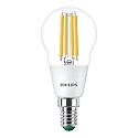filament lamp drop MAS LEDLuster ND CL GUE P45 E14 2,3W 485lm 2700K 