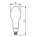 Philips LED replacement TForce Core LED HPL 36W E40 827 FR