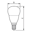Philips LED lamp CorePro LEDLuster P45 E14 2,8W 250lm 2700K CRI 80 