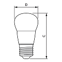 Philips LED Lampe CorePro LEDLuster, P45, E27, 5W, 2700K, matt
