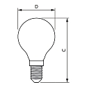 Philips filament lamp CorePro LEDLuster P45 E14 6,5W 806lm 2700K CRI 80 