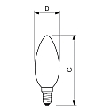 Philips LED lamp candle CorePro LEDCandle B35 E14 2W 250lm 2700K CRI 80 