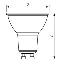 Philips LED Reflektorlampe MASTER LEDspot VALUE PAR16 DIM, GU10, 3.7W 2700K 355lm 700cd 36�, CRi>90, dimmbar, Glas