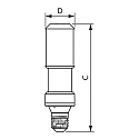 Philips LED Stra�enleuchten-Lampe MASTER LED TrueForce Road SON-T IF 740, IP40, KVG/VVG Retrofit, E40 50W 4000K 9000lm, On-Off