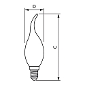 Philips LED lamp candle MASTER LEDCandle BA35 E14 3,4W 470lm 2200-2700K CRI 90 dimmable