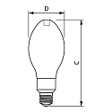 Philips LED lamp Master LED HPL E27 19W 3100lm 4000K 300� CRI 80 